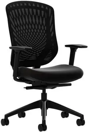 Vari Performance Task Chair - VariDesk Ergonomic Desk Chair with Wheels - Adjustable Computer Chair with Memory Foam Cushion and Breathable Mesh Lumbar - Ideal for Home, Office, or Gaming - Black