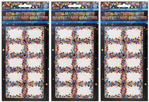 Ashley Productions Non-Magnetic Mini Whiteboard Erasers, Confetti, 10 Per Pack, 3 Packs