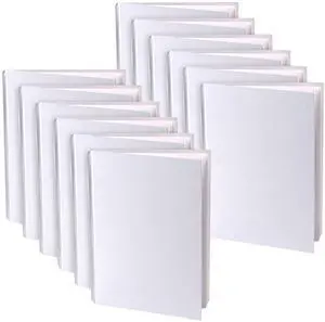 Ashley Productions Young Authors Blank Hardcover Book, White Pages, 5" x 4" Portrait, 14 Sheets/28 Pages, Pack of 12
