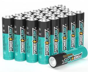 POWER FLASH AAA batteries 24 pack (with new life date) long lasting Triple batteries, 1.5V batteries,  shelf life of 10 years, leak proof, release natural discharge aaa batteries
