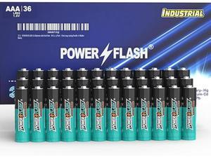 POWER FLASH 36 AAA Batteries , battery Provide Long Lasting Power , 10 Year 3a batteries Warranty , Alkaline AAA Batteries , aaa battery for Home and Office Equipment