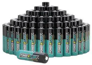 POWER FLASH Alkaline AA96 Batteries 1.5V Batteries