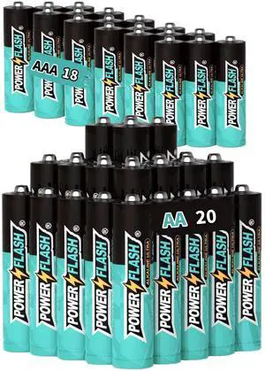 POWER FLASH Alkaline AAA18  AA20 Batteries 1.5V Batteries
