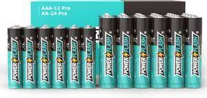 POWER FLASH Alkaline AAA12  AA24 Batteries 1.5V Batteries