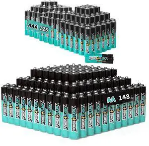 POWER FLASH Alkaline AAA126  AA148 Batteries 1.5V Batteries