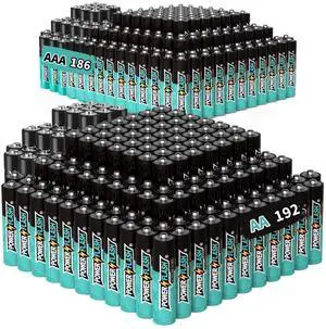 POWER FLASH Alkaline AAA186  AA192 Batteries 1.5V Batteries