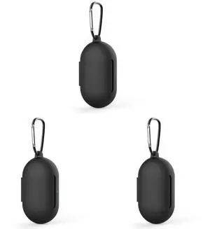 Silicone Protective Case with Keychain for  Buds+ (Black)