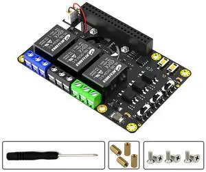 ATP-Power Relay Board Expansion Module with Dual Cooling Fan Auto Color Changing LED for A+ 3A+ B+ 2B 3B 3B+ 4B