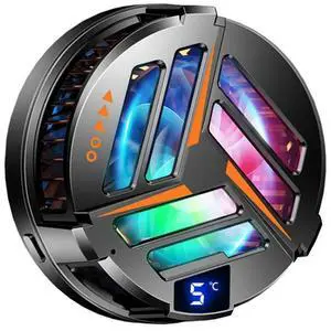 Portable Tablet/Phone Heat Sink Magnetic Semiconductor Radiator with RGB Light Universal Quick Cooling Fan Cooler