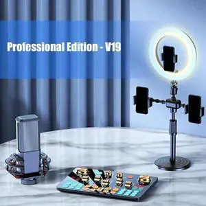 Professional Gaming Soundboards XLR Mics Interfaces 48V Phantoms Power Lighting