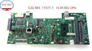 348.09X02.0011 For Aspire C22-865 AIO Motherboard 17577-1 With I3-8130U CPU DDR4 Mainboard In Good Condition