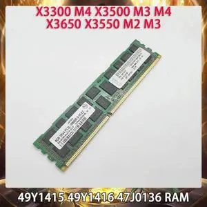 Server Memory 49Y1415 49Y1416 47J0136 X3300 M4 X3500 M3 M4 X3650 X3550 M2 M3 8GB DDR3 1333 REG RAM