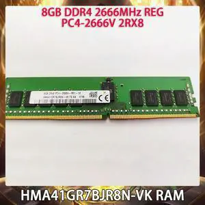 1 Pcs HMA41GR7BJR8N-VK 8GB 8G DDR4 2666MHz REG PC4-2666V 2666 2RX8 RAM For SK Hynix Memory
