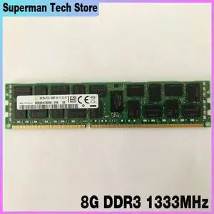 1PCS T410 T420 T510 T610 T710 T810 T910 Server Memory REG RAM 8G DDR3 1333MHz