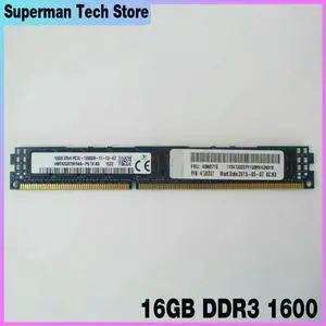 For RAM 46W0718 46W0716 47J0237 PC3L-12800R VLP Server Memory Fast Ship 16GB DDR3 1600
