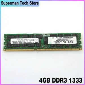 For RAM X3650 X3400 X3550 M3 49Y1394 49Y1412 47J0133 PC3L-10600R RDIMM Server Memory Fast Ship 4GB DDR3 1333