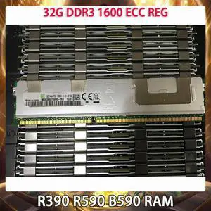 1Pcs For H3C R390 R590 B590 Server Memory 32G DDR3 1600 ECC REG DDR3L 32GB RAM For