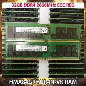 1 Pcs For SK Hynix HMA84GR7JJR4N-VK 32GB DDR4 2666MHz ECC REG RAM 2RX4 PC4-2666V Memory 2666