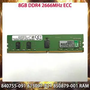 RAM 840755-091 815097-B21 850879-001 8GB DDR4 2666MHz ECC 1RX8 PC4-2666V-R Server Memory
