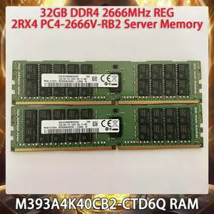 M393A4K40CB2-CTD6Q RAM For 32GB DDR4 2666MHz REG 2RX4 PC4-2666V-RB2 Server Memory