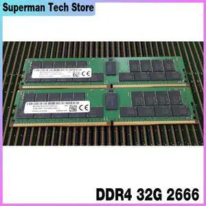 1 Pcs For MT MTA36ASF4G72PZ DDR4 32G 32GB 2RX4 PC4-2666V-RB2-11 2666MHZ Memory