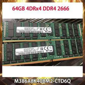 1Pcs M386A8K40BM2-CTD6Q For RAM 64GB 64G 4DRx4 DDR4 2666 PC4-2666V Server Memory