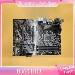 B360 HD3 1151 desktop motherboard supports 8th and 9th generation CPUs M.2 four channel