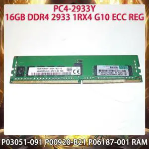 RAM P03051-091 P00920-B21 P06187-001 16GB DDR4 2933MHz 1RX4 PC4-2933Y ECC REG Server Memory