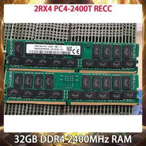 1 Pcs RAM 32GB DDR4 2400MHz 2RX4 PC4-2400T 2400 RECC For SK Hynix Server Memory