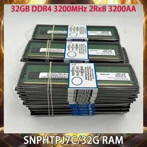 1PCS SNPHTPJ7C/32G 32GB DDR4 3200MHz 2Rx8 3200AA RAM For Server Memory
