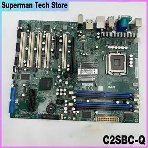 C2SBC-Q Server Motherboard For LGA775 5*PCI