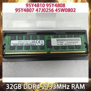 RAM 95Y4810 95Y4808 95Y4807 47J0256 45W0802 32GB DDR4 2133MHz 2RX4 PC4-2133P Server Memory