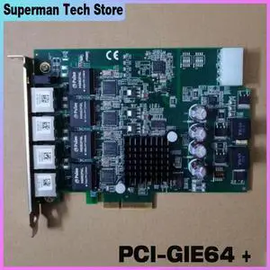 For ADLINK Pcle-GIE64+ 51-18519-0A40 Industrial camera image acquisition card PCI-GIE64