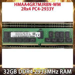 1 Pcs RAM 32GB 32G DDR4 2933MHz 2Rx4 PC4-2933Y 2933 HMAA4GR7MJR8N-WM For SK Hynix Server Memory
