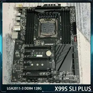 LGA2011-3 DDR4 128G M.2 SATA3 USB3.0 PCI-E 3.0 ATX Desktop Motherboard X99S SLI PLUS For