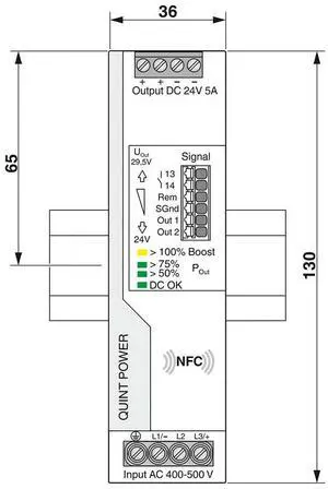QUINT4-PS/3AC/24DC/5 QUINT POWER For Phoenix Power Supply Output 24VDC/5A 2904620