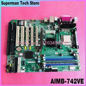 For Advantech Industrial Computer Mainboard With 2 Isa Slots AIMB-742 AIMB-742VE A2