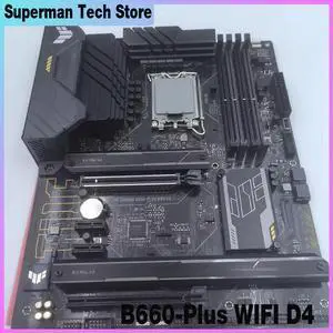 For Desktop motherboard B660 LGA 1700 4 x DDR4 DIMM 128GB TUF GAMING B660-Plus WIFI D4