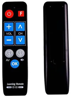 For Old Device Compatible Universal IR Learn Remote Control 9 Big Buttons-For TV-BOX Dvds STB Vcrs Heater
