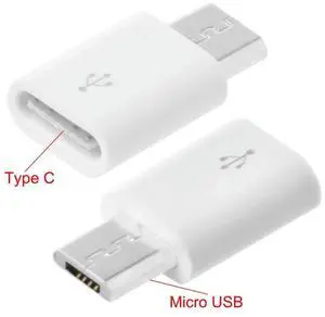 White USB 3.1 Type C Female to Micro USB Male Adapter Charger Cable Adapter for for Galaxy White USB 3.1 Type C Female to Micro USB Male Adapter Charger Cable Adapter for for Galaxy