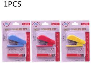 Mini Stapler with for Staples Built in Staple Remover Cute Cartoon Portable Stapler Set Stationery Great Gift Studnet Prize