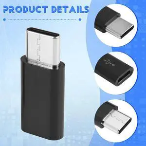 Micro-USB To Usb C Adapter, Mini To Typec Charging Adapter, Usb Type C Adapter Conversion Connector with Resistor