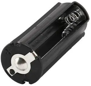 2Pcs Black Holder for 3 x 1.5V AAA Batteries Flashlight Torch