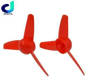 Color three-leaf paddle 80mm model making technology model materials air paddle power accessories 2mm hole