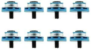 8Pcs Hard Drive Mounting Screws Isolation Grommet Mute Mounting Screws for 2.5 Inch HDD