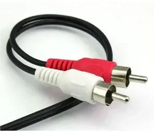 3.5mm Stereo Female To 2 Male RCA Jack Adapter Aux Audio Y Cable Splitter Transmission & Cables