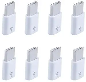 Universal USB Type C 3.1 Male To Micro-USB 2.0 5 Pin Female Data Adapter:8PC Universal USB Type C 3.1 Male To Micro-USB 2.0 5 Pin Female Data Adapter:8PC