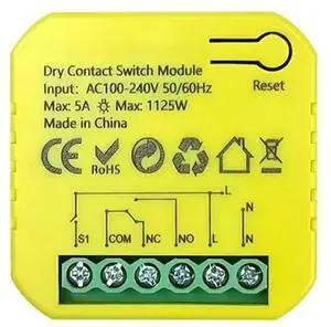 Tuya Zigbee Relay Switch Dry Contact 5A App Remote Control Timing DC12/24V AC100-240V Works Google Home Alexa
