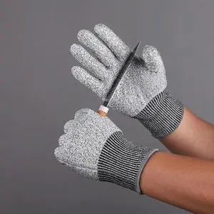 Level 5 Cut Proof Stab Resistant Wire Metal Glove Kitchen Butcher Cuts Gloves for Oyster Shucking Fish Gardening Safety Gloves
