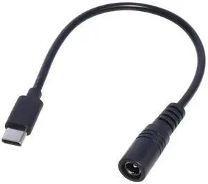 DC Type-c Female To 5.5*2.1 Female Cables 5521 Power Jack DC Power Conector 5.5x2.1 Adapter USB Type C Converter